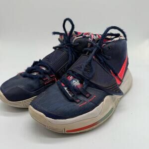 Nike Kyrie 6 USA. Navy and Pink Sneakers. Size 5.5. Could use new laces.